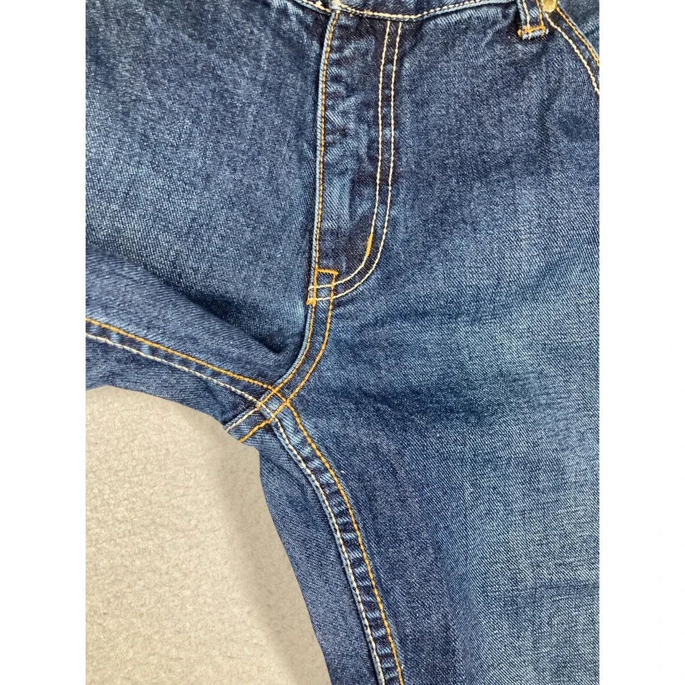 Lawman Jeans Women's 13/14 Blue Embroidered Boot Western Cowgirl‎ Rodeo Denim